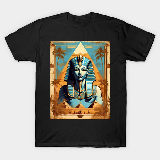 Pharaoh From Ancient Egypt T-Shirt by VivaLaRetro